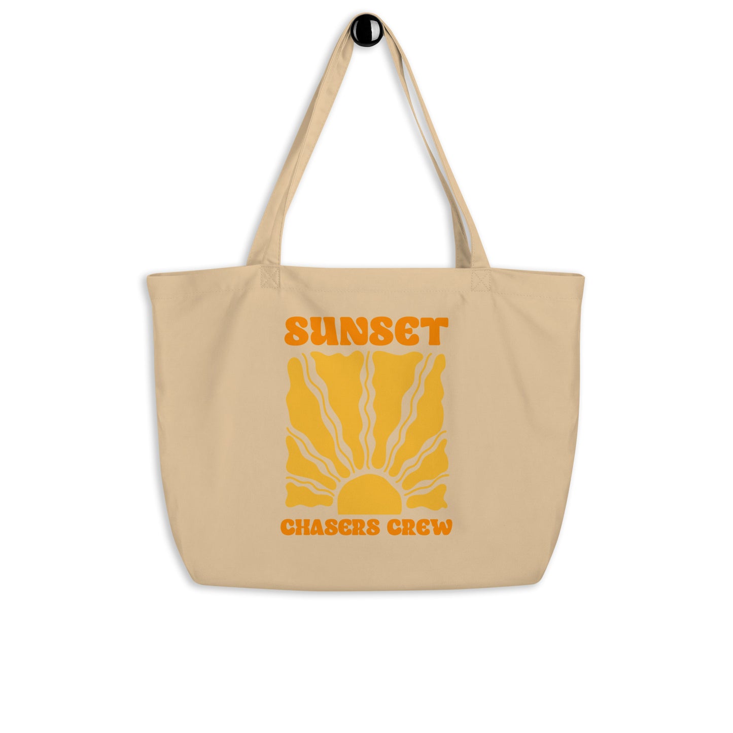 Large Tote Bag "Sunset Chasers Crew"