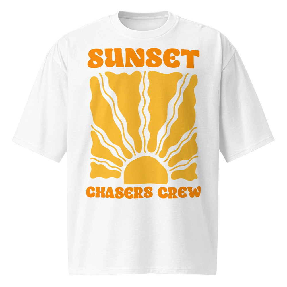 T-Shirt Kitesurf Sunset Chasers Crew Oversized Front
